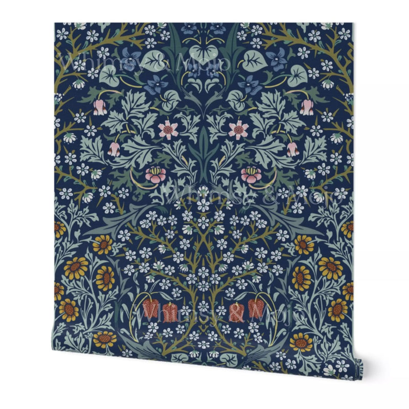 William Morris Wallpaper featuring the Blackthorn pattern design