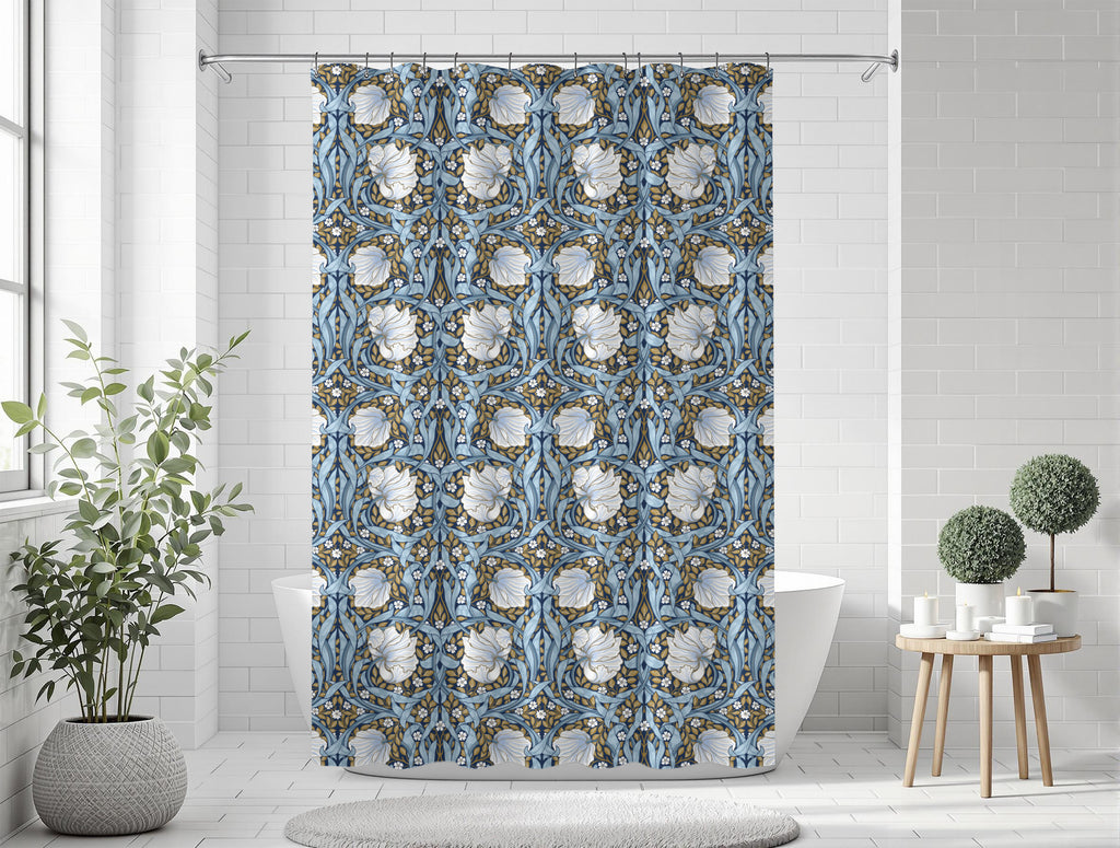 William Morris Shower Curtain - PIMPERNEL