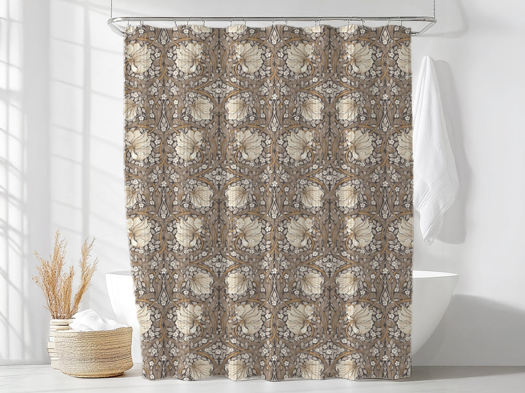 William Morris Shower Curtain - PIMPERNEL