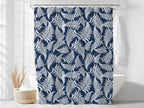 Whispering Ferns Shower Curtain - Coastal Blue
