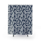 Whispering Ferns Shower Curtain - Coastal Blue