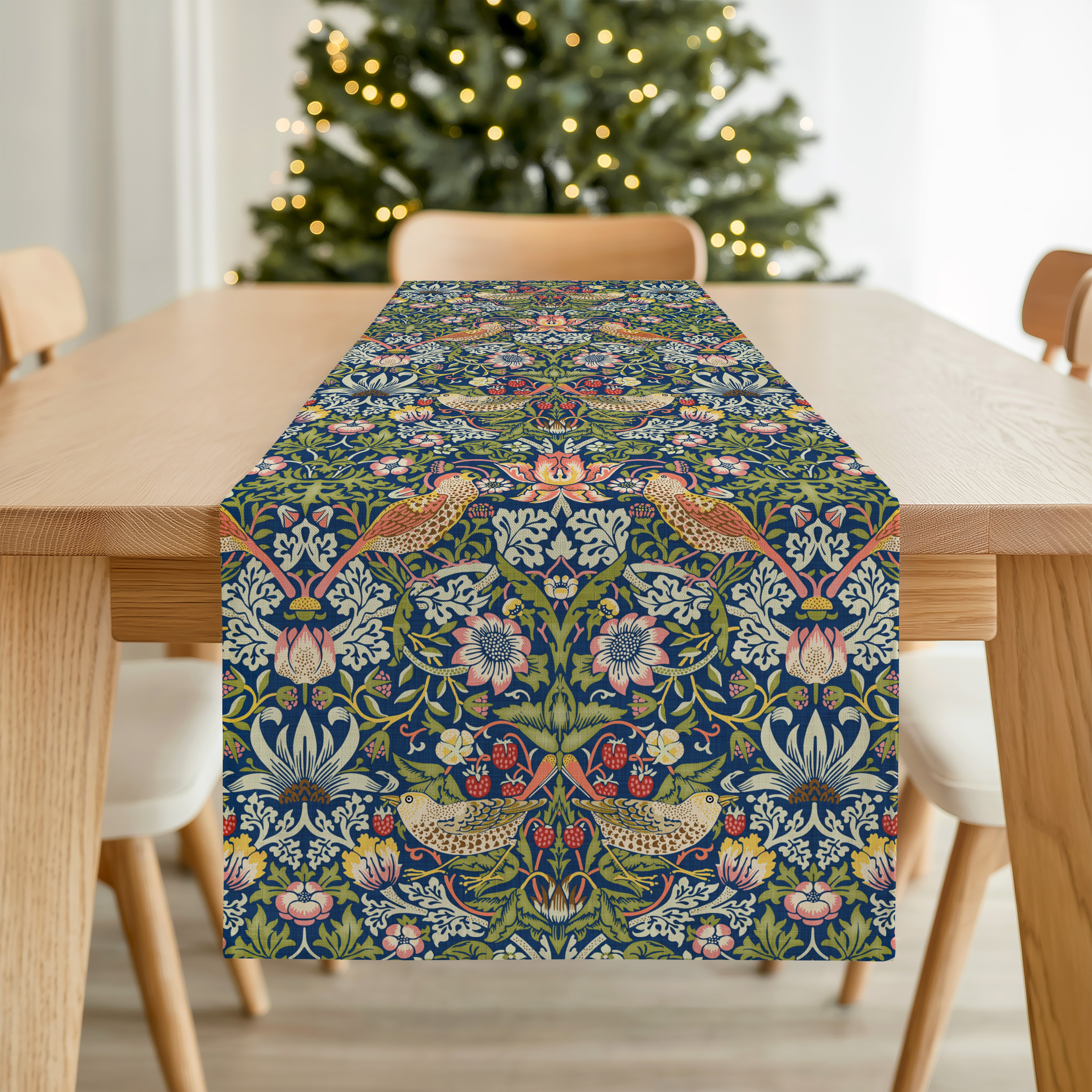 William Morris Table Runner - STRAWBERRY THIEF