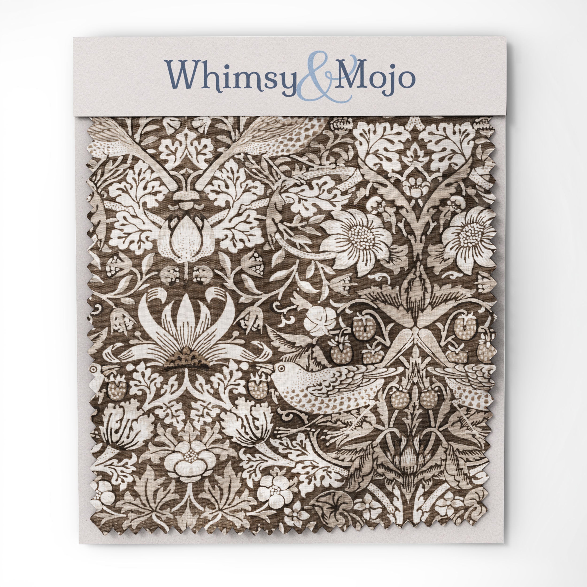 William Morris Table Runner STRAWBERRY THIEF in Pumpkin Spice