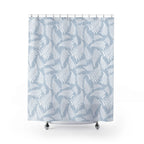 Whispering Ferns Shower Curtain - Coastal Blue