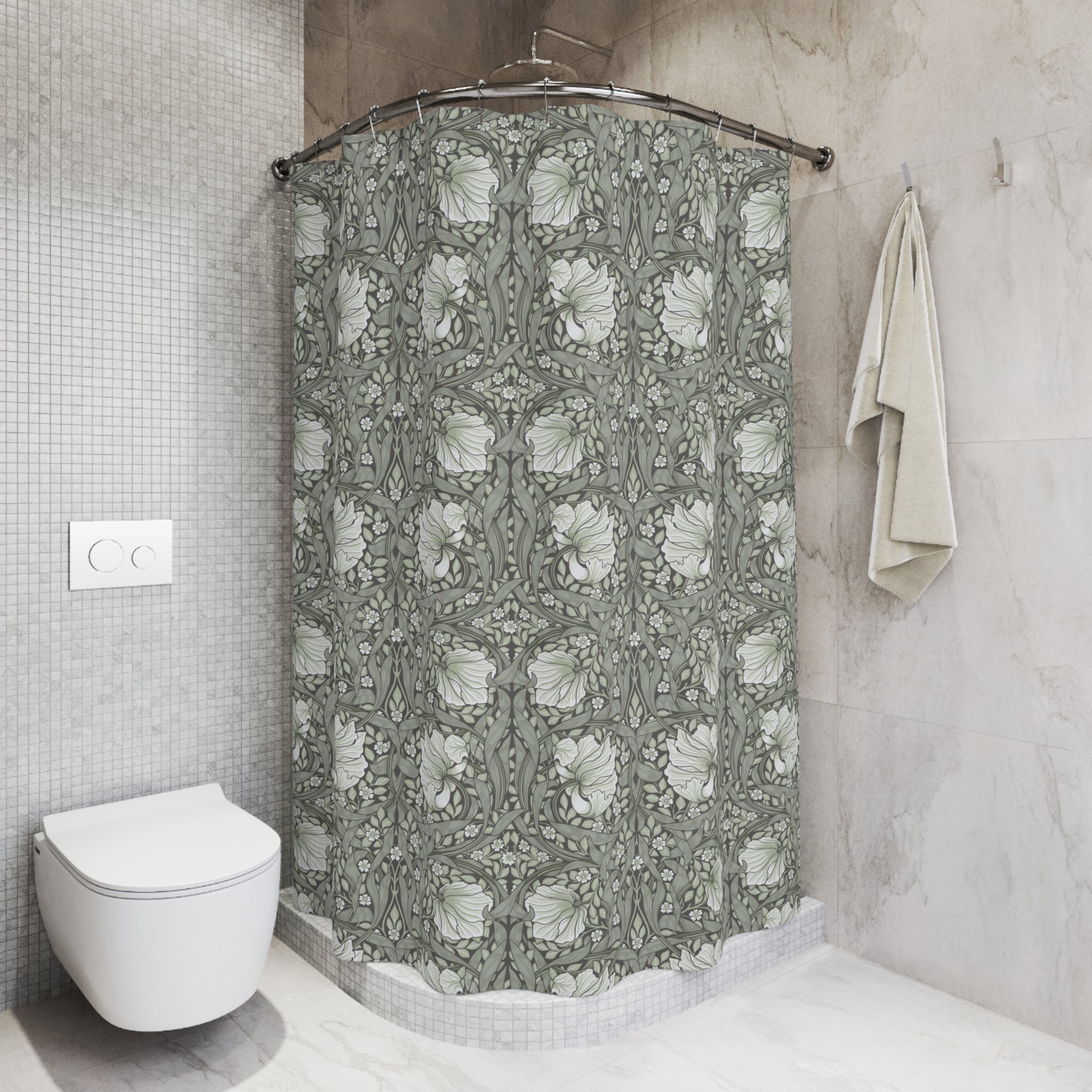 William Morris Shower Curtain - PIMPERNEL