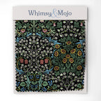 William Morris Fabric swatch - Classic Black