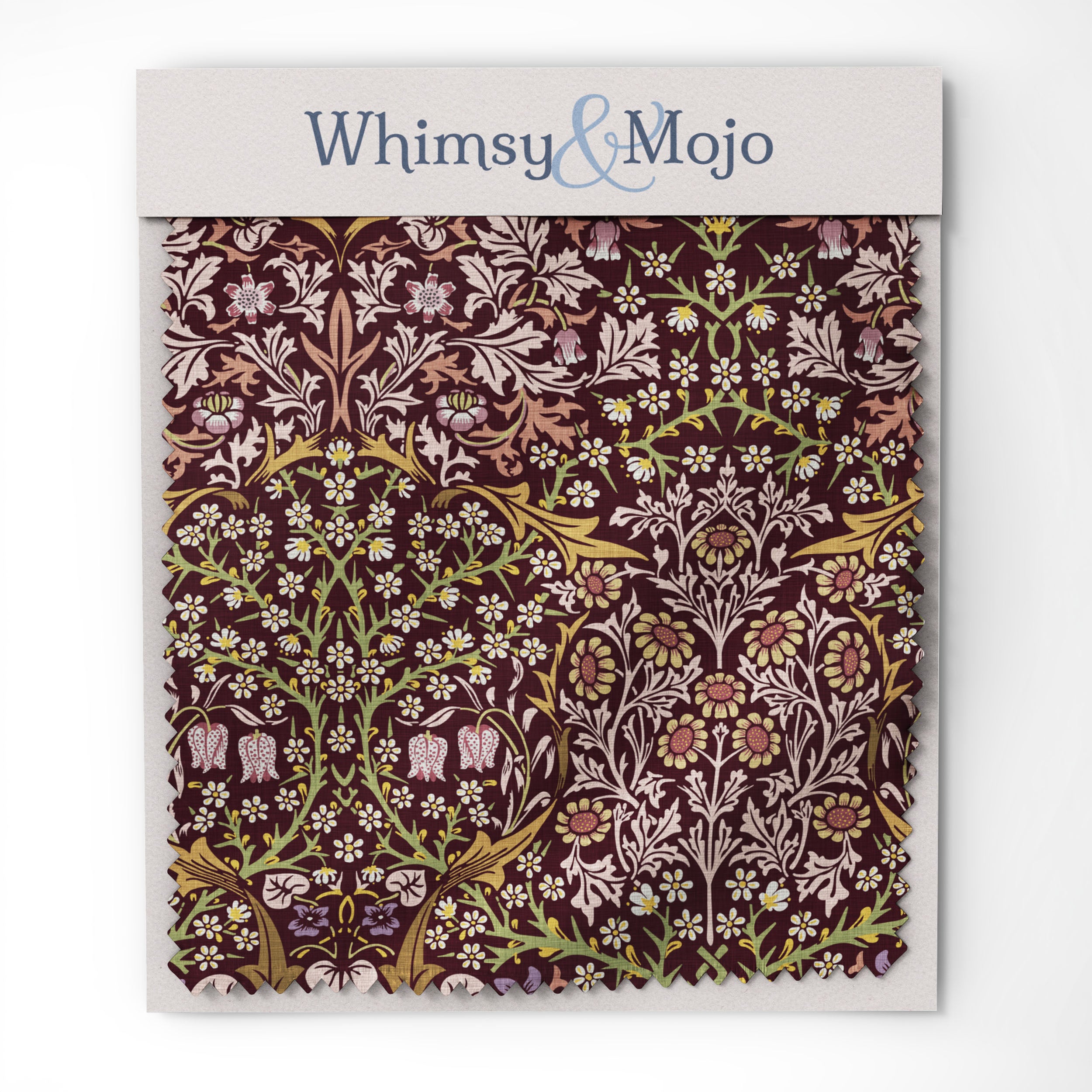 William Morris Tablecloth - BLACKTHORN in Sultry Olive