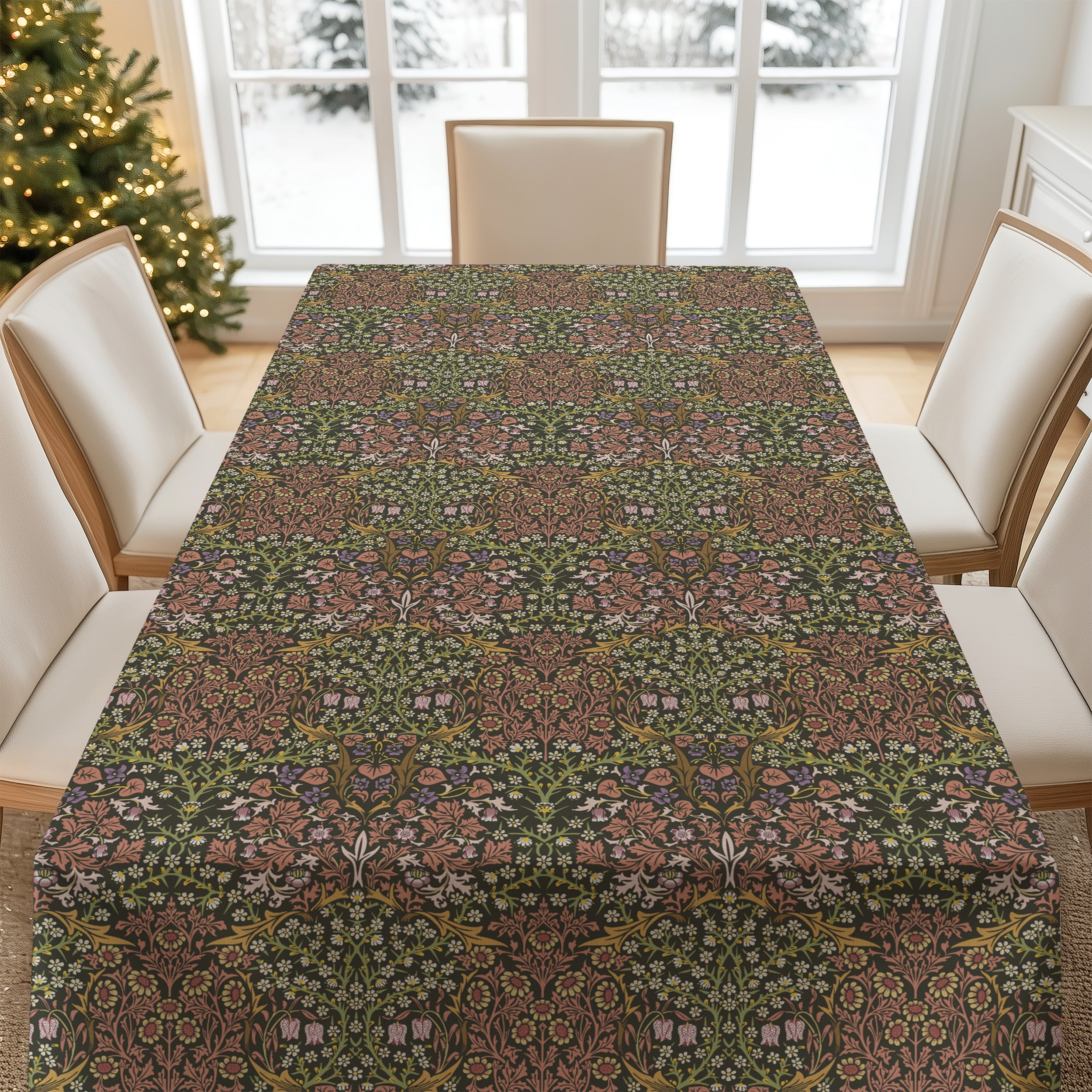 William Morris Tablecloth - BLACKTHORN