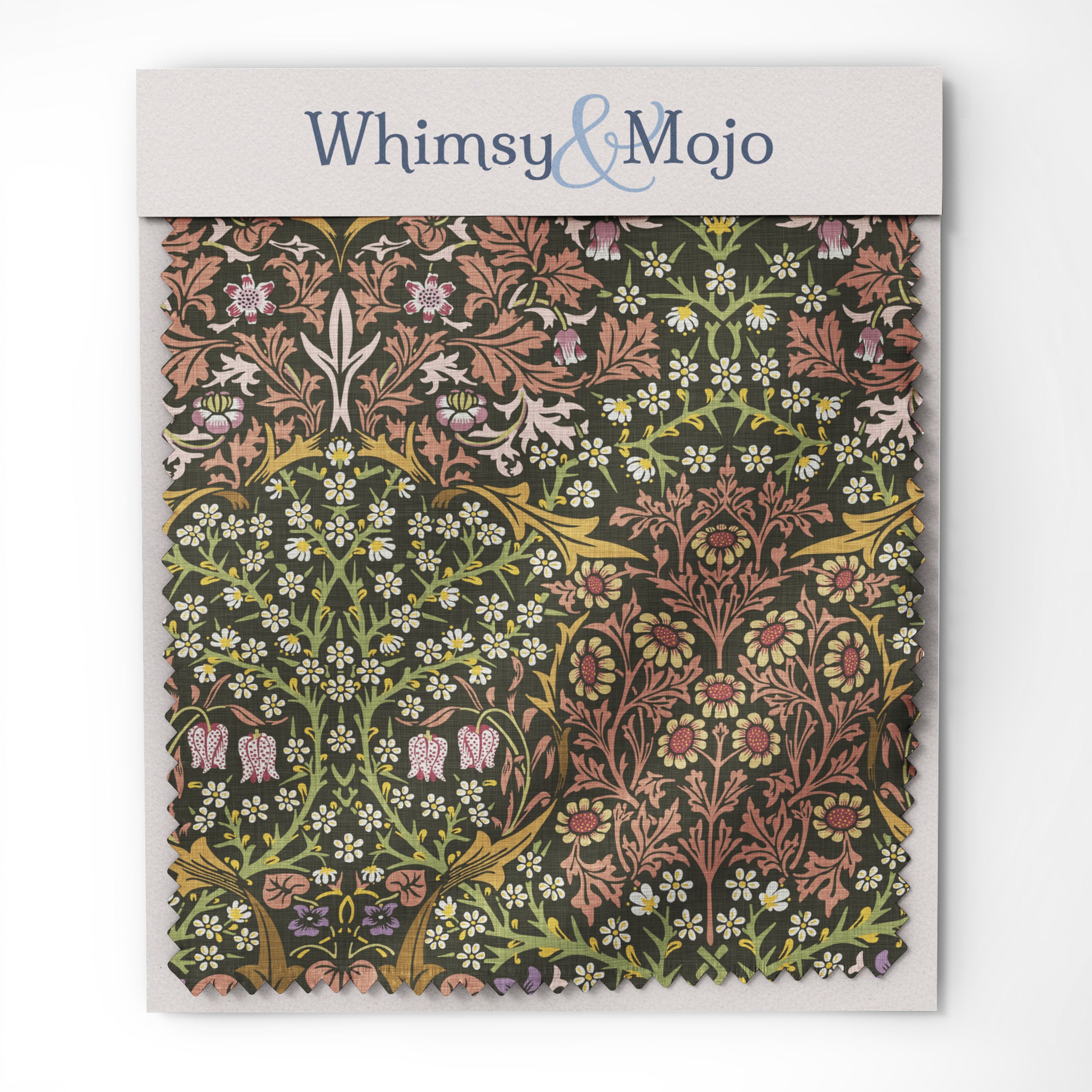 William Morris Tablecloth - BLACKTHORN in Sultry Olive