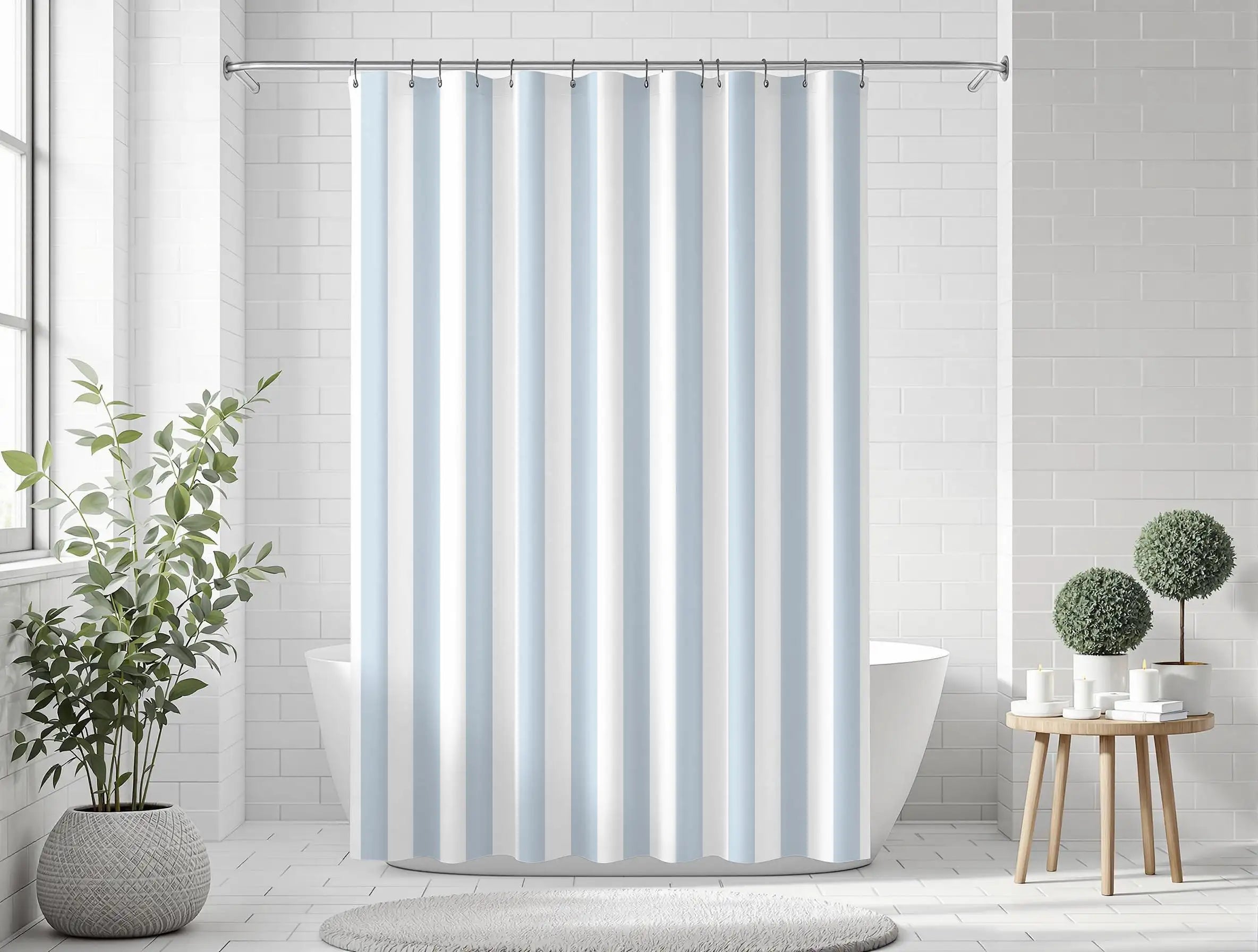 Classic Awning Stripe Shower Curtain