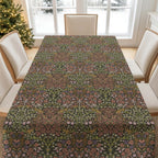 Blackthorn tablecloth by William Morris in an earth tone Secret Garden colorway featuring classic botanical design, ideal for heritage interiors and vintage-inspired table settings.