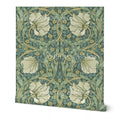 William Morris Wallpaper Pimpernel - Heritage Green