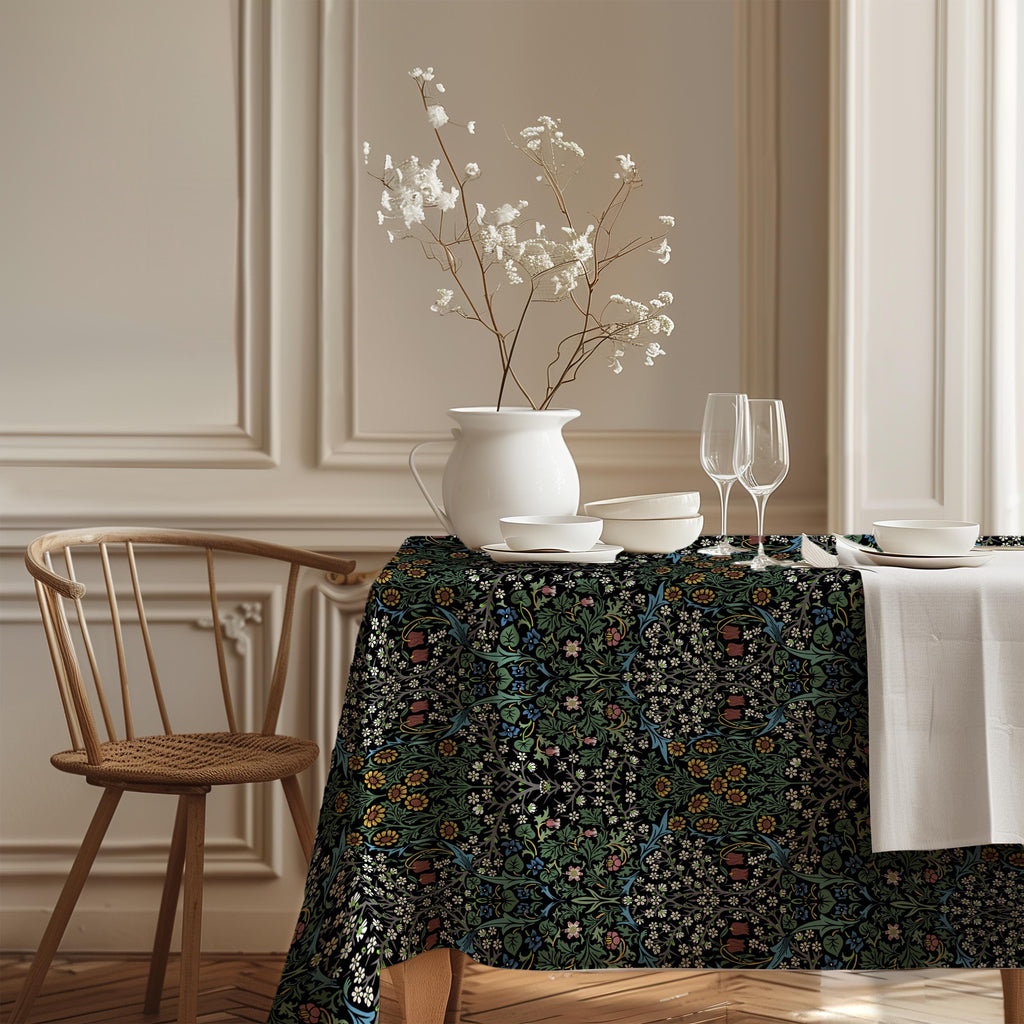 William Morris Tablecloth - BLACKTHORN