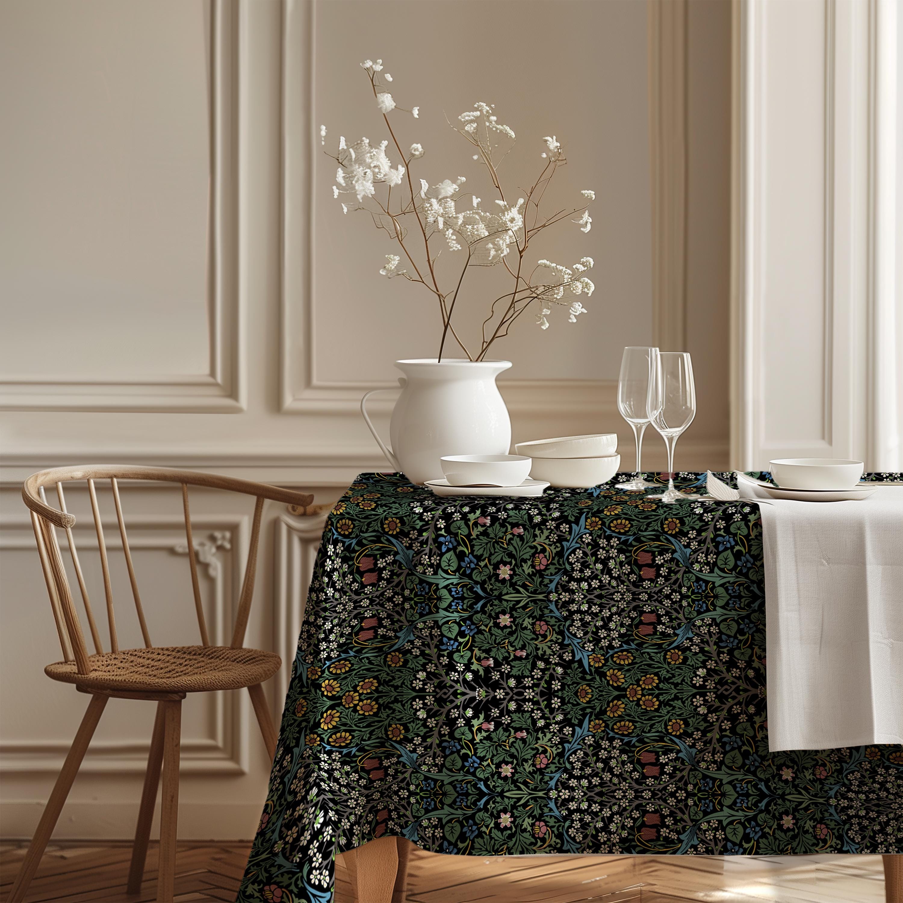 William Morris Tablecloth - BLACKTHORN